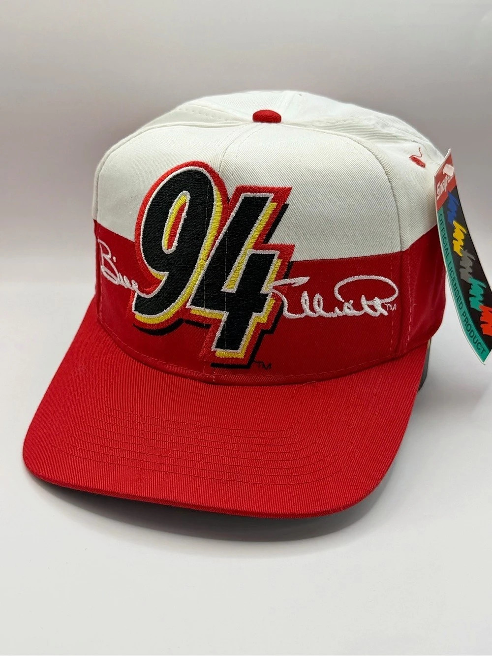 Snap-on Bill Elliott 94 NASCAR Snapback Hat Red & White NWT